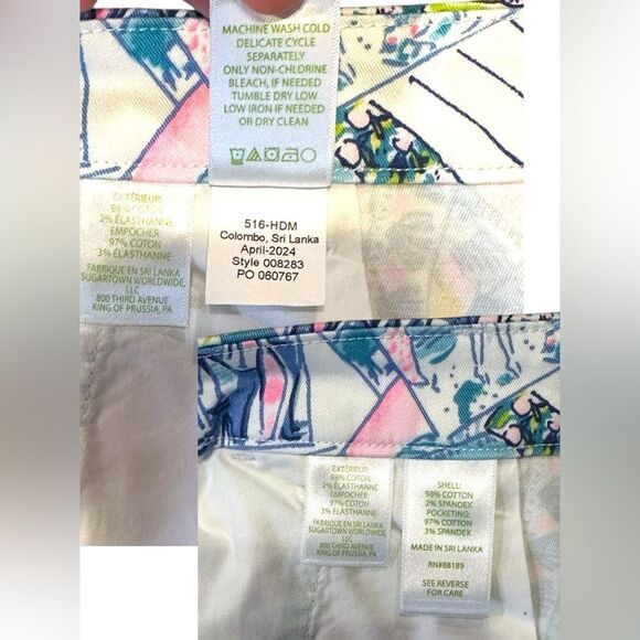 LILLY PULITZER 🌴NWT 🌴5” CALLAHAN STRETCH SHORT/ MULTI WISH YOU WERE HERE Size - Picture 8 of 12